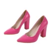 Fushcia Chunky Heels for Women MA-023