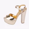 Gold Platform Wedding Evening Shoes MA-027