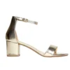 Gold Short Heel Sandals for Women RA-155