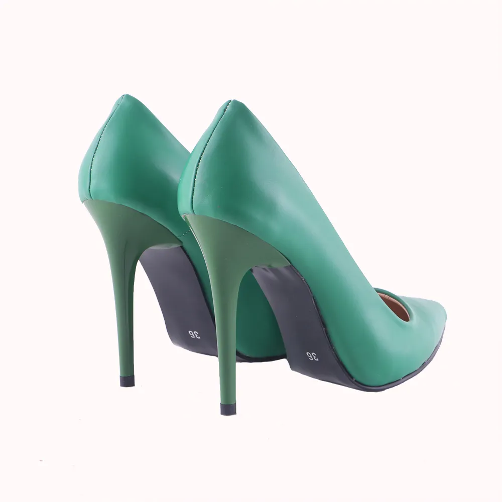 Green Stiletto Pumps Heels MA-021