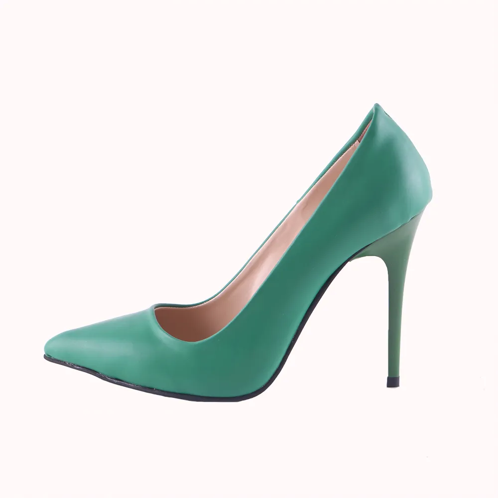 Green Stiletto Pumps Heels MA-021