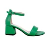 Green Short Heel Sandals for Women RA-155