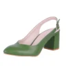 Green Ankle Strap Block Heel for Women MA-028