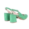 Green Thick Heel Ankle Strap Dress Shoes MA-028