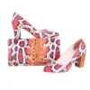 Orange Matching Purse and Pumps Set for Women