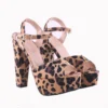 Leopard Platform Wedding Evening Shoes MA-027