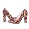 Leopard Block Heel Pumps for Women MA-023