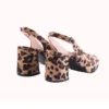 Leopard Ankle Strap Block Heel for Women MA-028