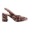 Leopard Ankle Strap Block Heel for Women MA-028