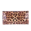 Leopard Block Heel Shoes and Clutch Bag Set