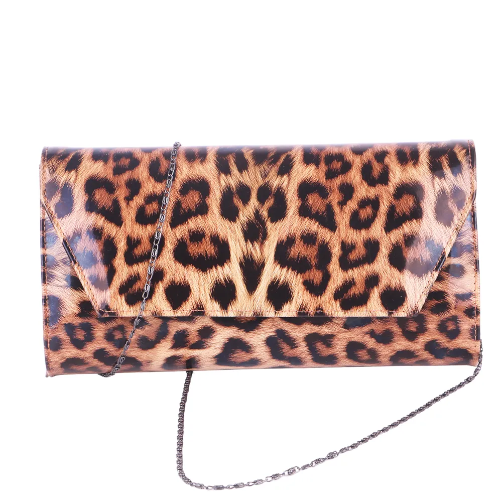 Leopard Stiletto Shoes and Bag Set for Women