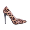 Leopard Stiletto Shoes and Bag Set for Women