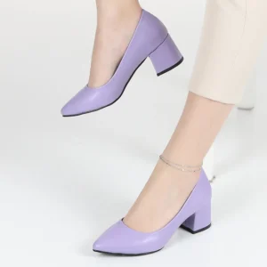 Lilac Low Heel Shoes for Women MA-024
