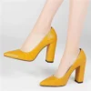 Mustard Crocodile Shoes for Women MA-023