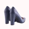 Navy Blue Chunky Heels for Women MA-023