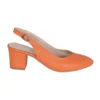 Orange Ankle Strap Block Heel for Women MA-028