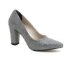 Platinum Chunky Heels for Women MA-023