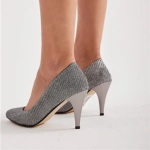 Platinum Low Heel Pumps for Women MA-017