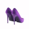 Purple Suede Round Toe Stiletto Pumps MA-021