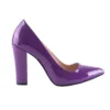 Purple Block Heel Pumps for Women MA-023