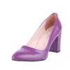 Purple Low Heel Shoes for Women MA-024