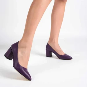 Purple Low Heel Shoes for Women MA-024