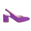 Purple Thick Heel Ankle Strap Dress Shoes MA-028