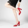 Red Crocodile Shoes for Women MA-023