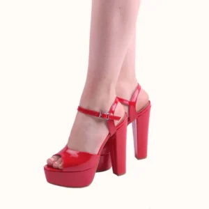 Red Platform High Heel Shoes for Women MA-027