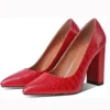Red Crocodile Shoes for Women MA-023