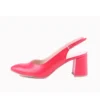 Red Ankle Strap Block Heel for Women MA-028