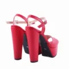 Red Platform Wedding Evening Shoes MA-027