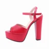 Red Platform Wedding Evening Shoes MA-027
