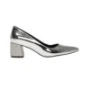Silver Evening Low Heel Dress Shoes Women MA-048