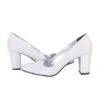 Silver Low Heel Dress Shoes Women MA-024