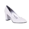 Silver Low Heel Dress Shoes Women MA-024