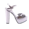 Silver Platform Wedding Evening Shoes MA-027
