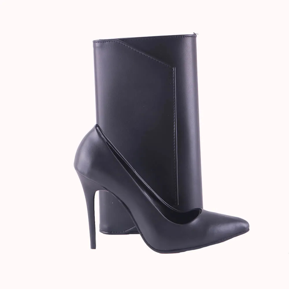 Skin Stiletto Shoes and Bag Set for Women MA-021
