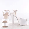 White Platform Wedding Evening Shoes MA-027