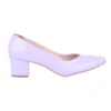 Baby Blue Block Heel Pumps for Women RA-162