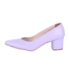 Baby Blue Block Heel Pumps for Women RA-162