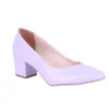 Baby Blue Block Heel Pumps for Women RA-162