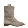 Beige Summer Cowboy Boots for Women RA-8010