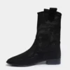 Black Summer Cowboy Boots for Women RA-8010