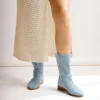 Blue Summer Cowboy Boots for Women RA-8010