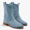 Blue Summer Cowboy Boots for Women RA-8010