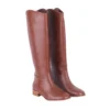 Brown Knee High Wide Calf Boots for Women TU-015