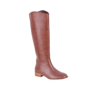 Brown Knee High Wide Calf Boots for Women TU-015