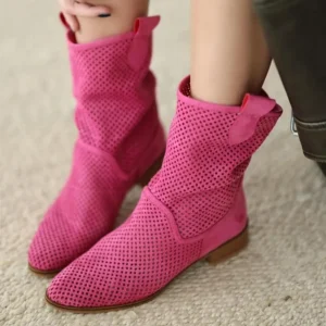 Fushcia Summer Cowboy Boots for Women RA-8010