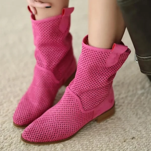 Fushcia Summer Cowboy Boots for Women RA-8010